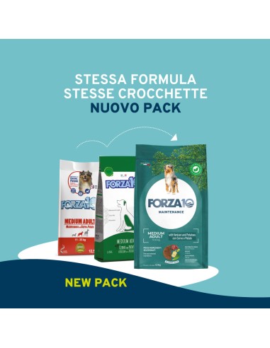Forza 10 mantenimento Cervo e Patate Medium kg 12,5. Cibo Secco Per cani