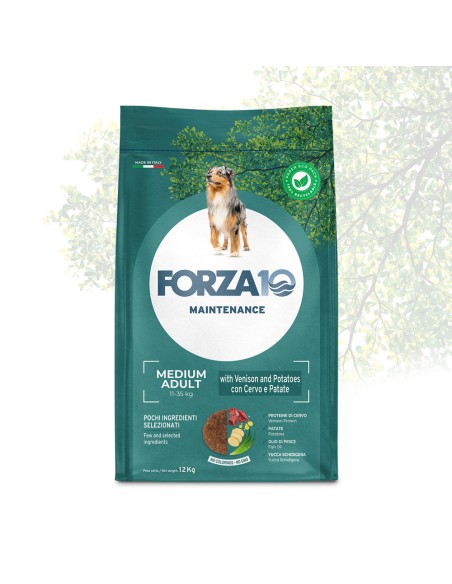 Forza 10 mantenimento Cervo e Patate Medium kg 12,5. Cibo Secco Per cani