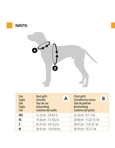Pettorina Nikita Puppy mis.S colori vari. Guinzagli e collari