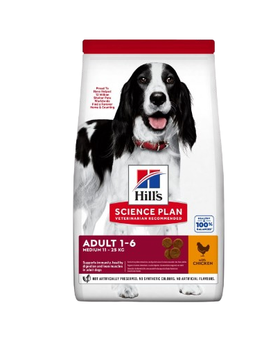 Hill's Canine Adult Medium Pollo kg 14. Crocchette per Cani