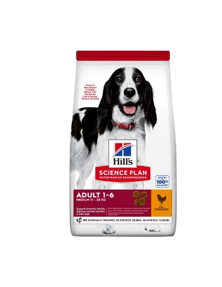 Hill's Canine Adult Medium Pollo kg 14. Crocchette per Cani