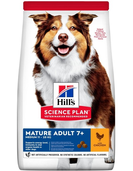 Hill's Canine Mature Medium Pollo kg 2,5. Crocchette per cani