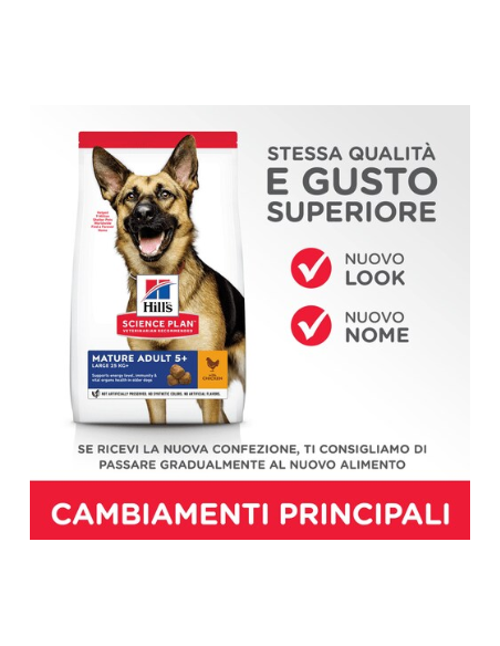 Hill's Canine Mature Senior Large Breed kg 12. Crocchette per cani