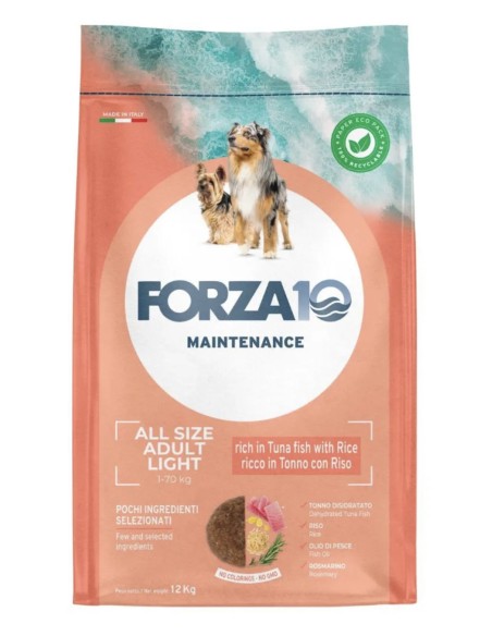 Forza 10 Mantenimento Light Tonno kg 12. Cibo Per Secco Per Cani