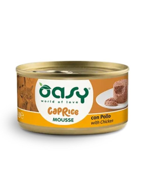 Oasy Caprice Mousse pollo Gr85. Cibo Umido Per Gatti