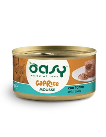 Oasy Caprice Mousse Tonno Gr85. Cibo Umido Per Gatti