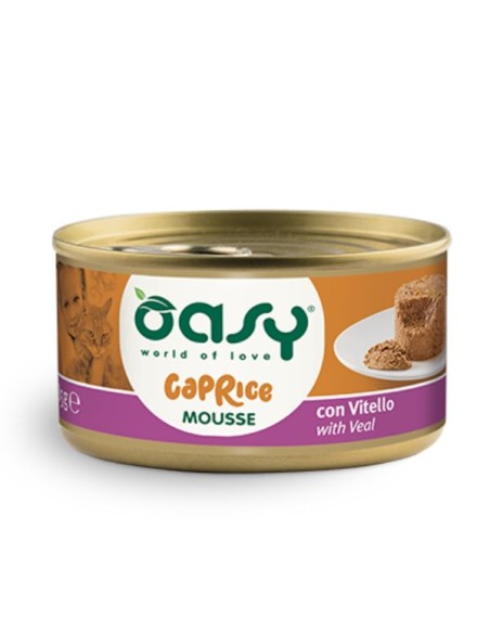 Oasy Caprice Mousse vitello Gr85. Cibo Umido Per Gatti