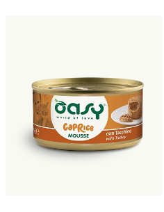 Oasy Caprice Mousse Tacchino gr 85. Cibo Umido Per Gatti
