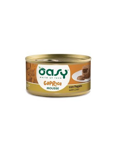 Oasy Caprice Mousse Con Fegato gr 85. Cibo Umido Per Gatti .