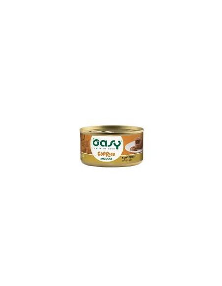 Oasy Caprice Mousse Con Fegato gr 85. Cibo Umido Per Gatti .