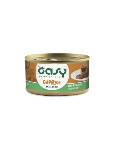 Oasy Caprice Mousse Con Coniglio gr 85. Cibo Umido Per Gatti.