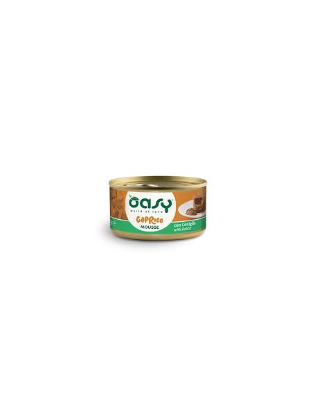 Oasy Caprice Mousse Con Coniglio gr 85. Cibo Umido Per Gatti.