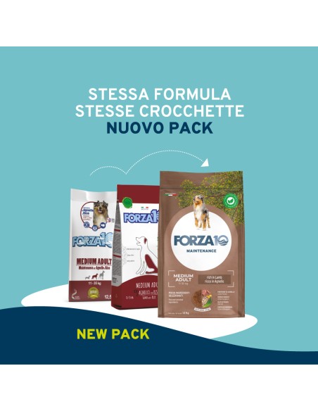 Forza 10 Mantenimento Agnello e Riso kg 12,5. Cibo Secco Per Cani
