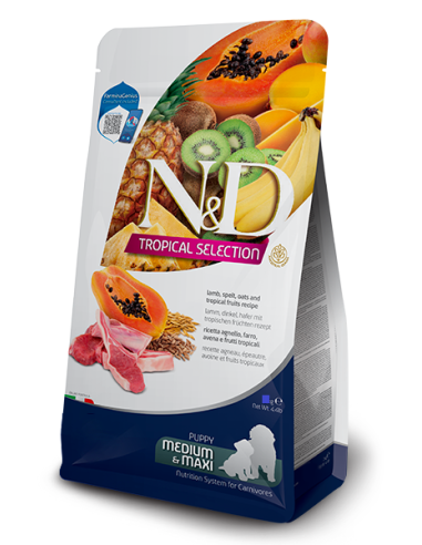 N&D Dog Tropical Selection Agnello Puppy Med/Max kg.10. Puppy .
