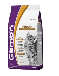 Gemon Cat Adult Complete Pollo e Tacchino kg.2. Cibo Secco Per Gatti. 2