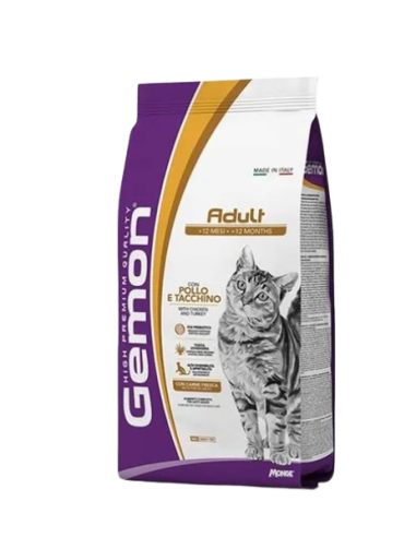Gemon Cat Adult Complete Pollo e Tacchino kg.7. Cibo Secco Per Gatti.