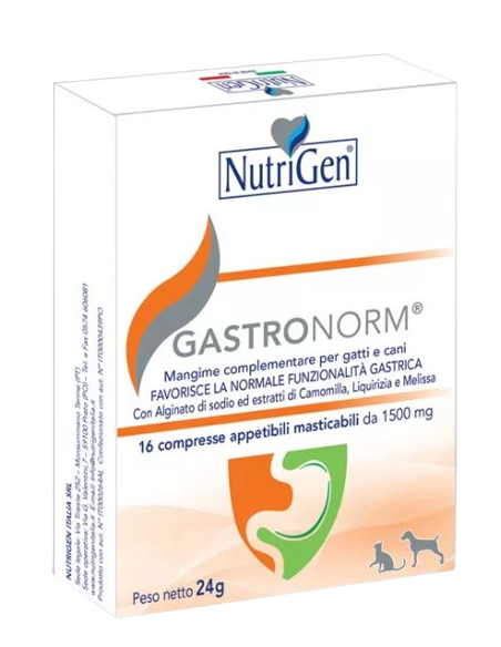 Gastronorm 16 Compresse Nutrigen. Integratori per cani e gatti.