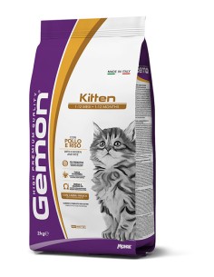 Gemon Cat  Kitten Salmone e Riso kg.2. Cibo Per Cuccioli di gatto 2