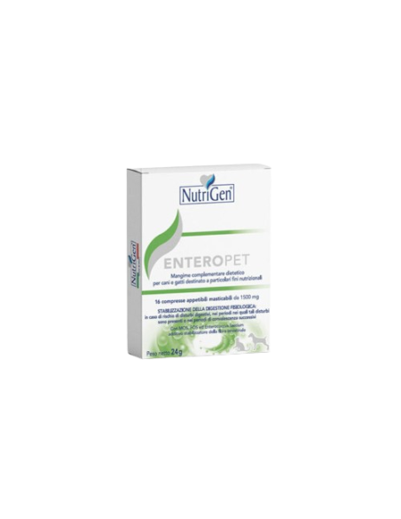 Enteropet 16 Compresse Nutrigen . Integratori per cani e gatti .