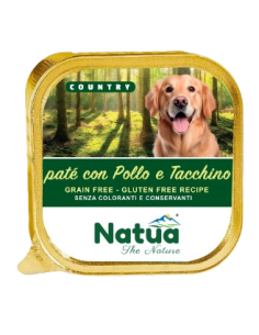 Natua Country Dog Pollo e Tacchino gr.300.Cibo Umido Per Cani . 2