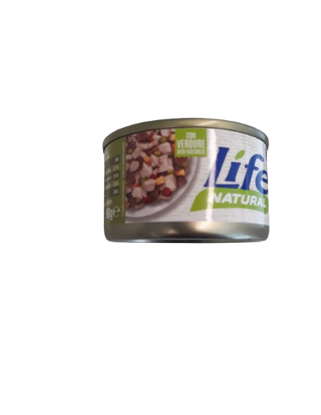 LIFE Natural Dog Anatra con Petto di Pollo Gr.90.Cibo Umido Per Cani