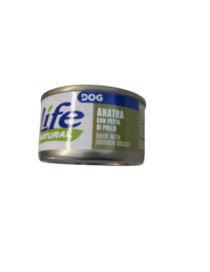 LIFE Natural Dog Anatra con Petto di Pollo Gr.90.Cibo Umido Per Cani