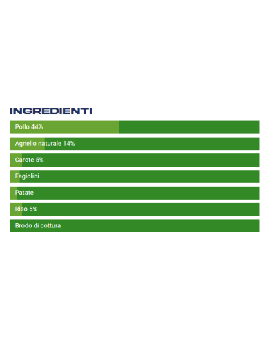 LIFE Natural Dog Complete Menù con Agnello 400gr. Cibo Umido per Cani .
