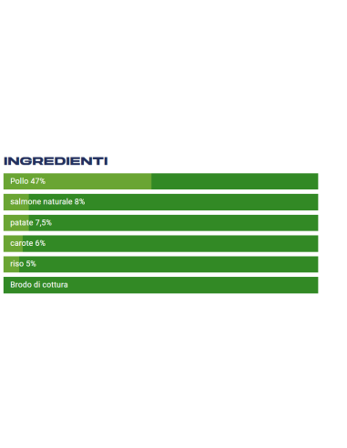 LIFE Natural Dog Complete Menù con Salmone e Patate  400gr. Cibo Umido Per Cani.