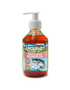 Arquivet Olio Di Salmone Scozzese per Cani e Gatti  1 LT. Integratori per cani e gatti
