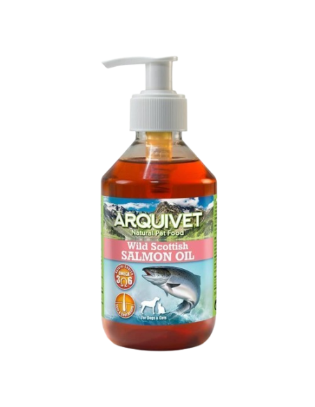 Arquivet Olio Di Salmone Scozzese per Cani e Gatti  1 LT. Integratori per cani e gatti