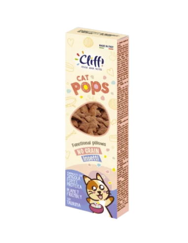 Cliffi Cat Pops No grain Insetti gr 50. Snack Per Gatti .