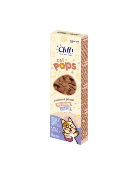 Cliffi Cat Pops No grain Insetti gr 50. Snack Per Gatti .