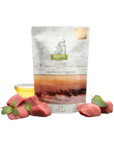 Isegrim Roots Super Premium Adult Field Cavallo 410 gr. Cibo Umido Per Cani .