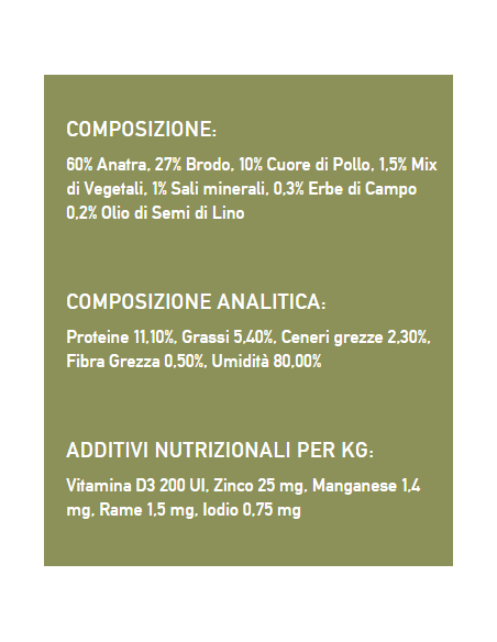 Isegrim Roots Super Premium Adult Field Anatra e cuori gr 410. Cibo Umido Per cani.