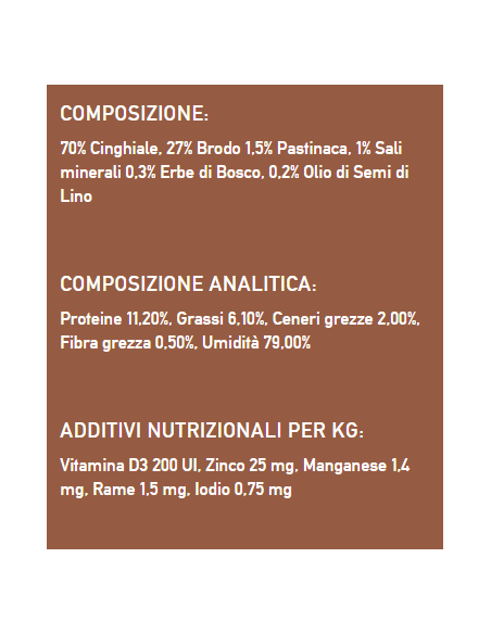 Isegrim Roots Super Premium Adul Cinghiale gr 410. Cibo Umido Per Cani.