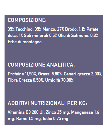 Isegrim Roots super Premium Junior Tacchino e Manzo gr 410. Puppy- Cibo Umido per can