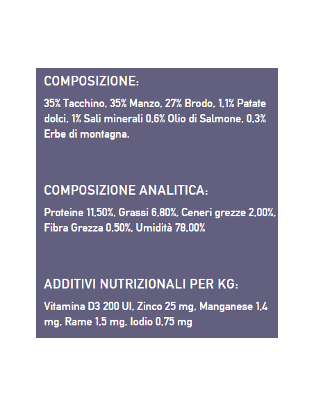 Isegrim Roots super Premium Junior Tacchino e Manzo gr 410. Puppy- Cibo Umido per can