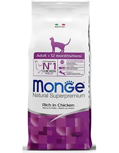 Monge Adult  pollo Cat kg 10. Cibo secco per gatti