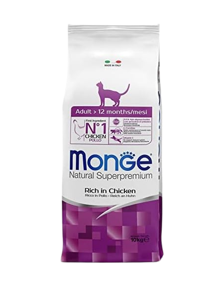 Monge Adult  pollo Cat kg 10. Cibo secco per gatti