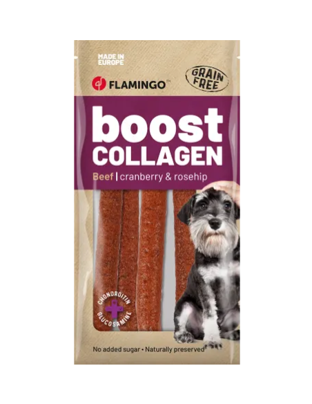 Boost Salsiccia Con manzo e Collagene 600 gr .Snack per cani.