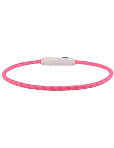 Collare Led Leora Nylon Rosa  33-63,5 CM 8MM. Guinzagli e Collari per cani . 2