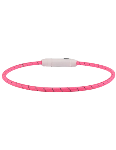 Collare Led Leora Nylon Rosa  33-63,5 CM 8MM. Guinzagli e Collari per cani .