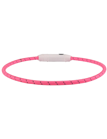 Collare Led Leora Nylon Rosa  33-63,5 CM 8MM. Guinzagli e Collari per cani .