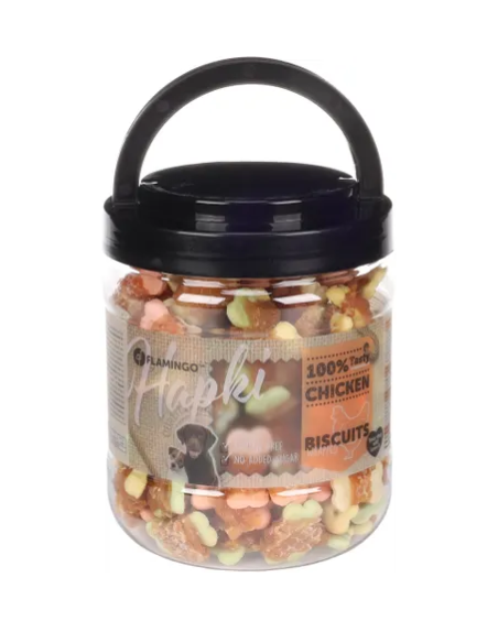 Hapki Piccoli Biscotti con pollo gr 550. Biscotti per cani.