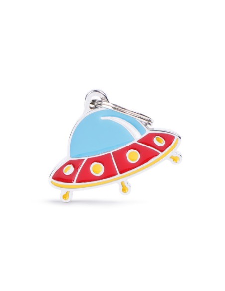 Medaglietta Charms Ufo. Medaglietta da incidere .