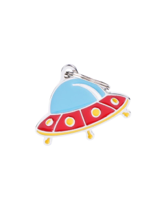 Medaglietta Charms Ufo. Medaglietta da incidere . 2