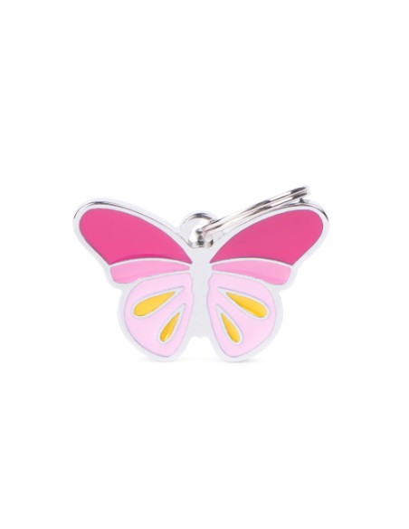 Medaglietta Charms Farfalla . Medaglietta da incidere