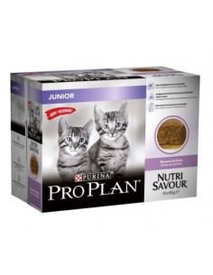 Proplan Nutrisavout Kitten Tacchino Multipack 10x85 gr. Cibo Umido Per Cuccioli di Gatto