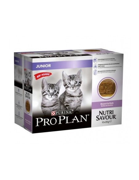 Proplan Nutrisavout Kitten Tacchino Multipack 10x85 gr. Cibo Umido Per Cuccioli di Gatto