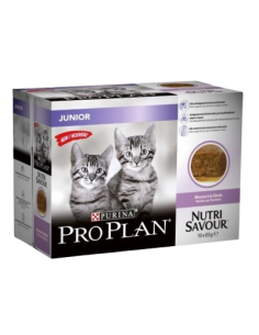 Proplan Nutrisavout Kitten Tacchino Multipack 10x85 gr. Cibo Umido Per Cuccioli di Gatto 2